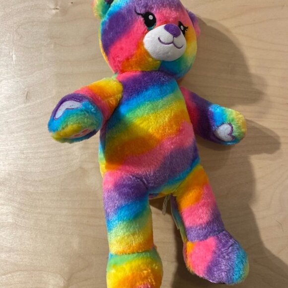 Build A Bear 17” Rainbow Plush Bear (LQ) - Picture 11 of 11